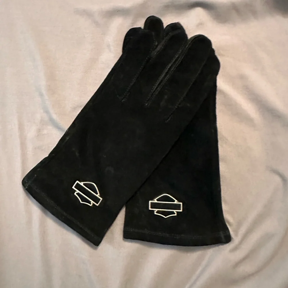 Harley-Davidson Black Suede Gloves